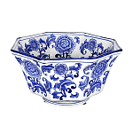 Чаша белая с синим цветочным узором Chino Dishes варинант исполнения - 1 | Loft Concept в Грозном