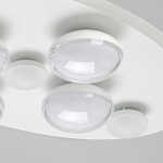 Потолочный светильник овальной формы белого цвета с 7-ю лампами Lunar Pebbles варинант исполнения - 5 | Loft Concept в Грозном