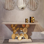 Консоль прямоугольная белая с основанием в виде кактуса Cactus варинант исполнения - 3 | Loft Concept в Грозном