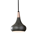  Подвесной светильник с каплевидным плафоном темного цвета Feiss варинант исполнения - 1 | Loft Concept в Грозном