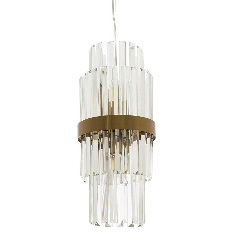 Подвесной светильник Deniel Crystal Hanging Lamp Bronze Прозрачное Стекло Бронза Подвесной светильник Deniel Crystal Hanging Lamp Bronze Прозрачное Стекло Бронза в Грозном | Loft Concept