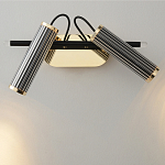 Бра с двумя цилиндрическими плафонами на магнитном креплении Bronze Concert варинант исполнения - 2 | Loft Concept в Грозном