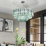 Дизайнерская люстра AQUA Blue Lagoon бирюзовое стекло несколько ярусов варинант исполнения - 5 | Loft Concept в Грозном