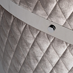 Стул серый велюровый со стеганной спинкой Focus on Convenience варинант исполнения - 3 | Loft Concept в Грозном