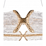 Люстра кольцевая с текстурным природным рисунком IceFlame варинант исполнения - 1 | Loft Concept в Грозном