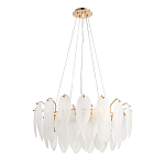 Люстра Mont Saint-Michel Золотая с Рельефным Стеклом варинант исполнения - 3 | Loft Concept в Грозном