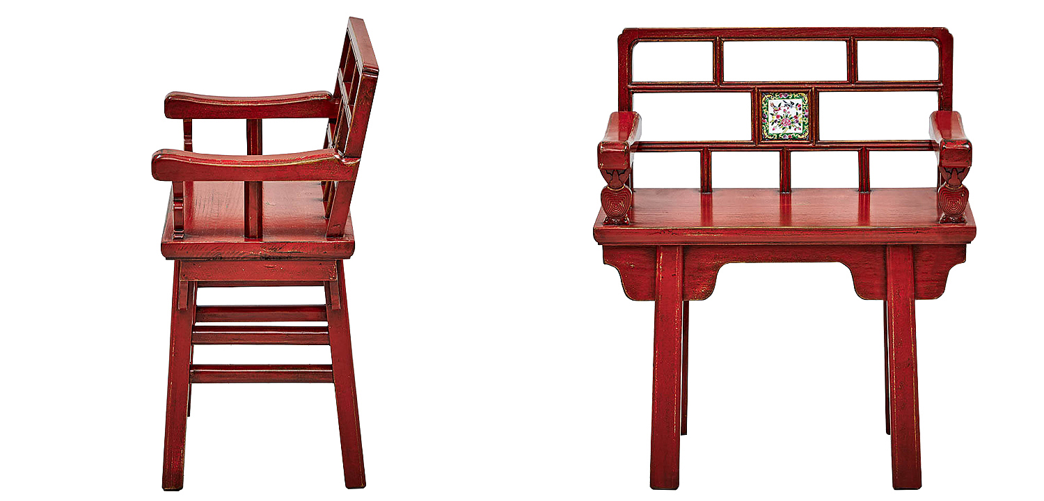 Стул Chinoiserie Red Stool Стул Chinoiserie Red Stool - Loft-Concept в Грозном