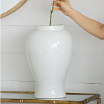 Ваза белая с крышкой однотонная Chinoiserie Ceramics варинант исполнения - 9 | Loft Concept в Грозном