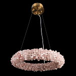 Люстра кольцевая с частичками натурального горного хрусталя Crystal Shimmer варинант исполнения - 3 | Loft Concept в Грозном