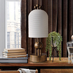 Настольная лампа в виде фонаря с белым фактурным абажуром Echoes of Light варинант исполнения - 3 | Loft Concept в Грозном