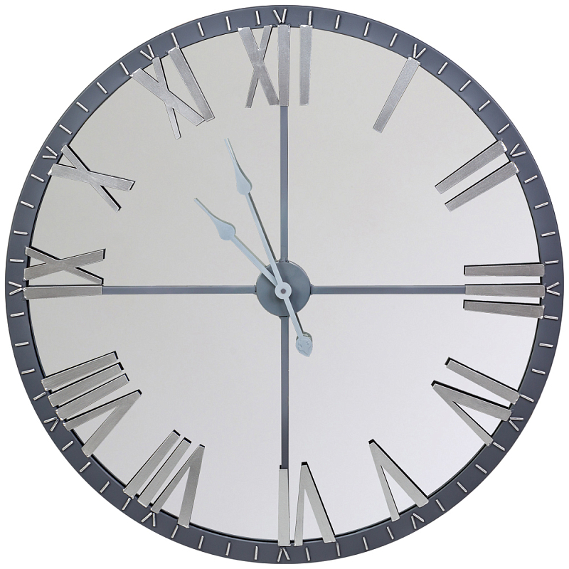 Часы настенные зеркальные с серебряным металлическим циферблатом Mirror Tower Clock Серебряный Зеркало Часы настенные зеркальные с серебряным металлическим циферблатом Mirror Tower Clock Серебряный Зеркало в Грозном | Loft Concept