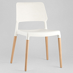 Пластиковый стул на ножках из массива бука Ferret White 4 шт варинант исполнения - 2 | Loft Concept в Грозном