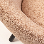 Кресло розовое с обивка из искусственного каракуля Iconic Creation варинант исполнения - 2 | Loft Concept в Грозном