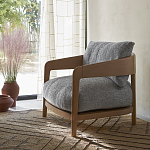 Кресло с каркасом из массива ясеня Deniaud Ash Grey Armchair варинант исполнения - 13 | Loft Concept в Грозном