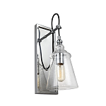 Бра с плафоном в форме колокола из прозрачного стекла с пузырьками Feiss варинант исполнения - 1 | Loft Concept в Грозном