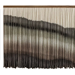 Пейзаж из нитей Макраме Wall decor Black and White Landscape варинант исполнения - 5 | Loft Concept в Грозном