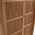 Шкаф из массива тика Okino Wood Cabinet варинант исполнения - 6 | Loft Concept в Грозном