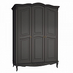 Шкаф черный из массива бука в стиле прованс Black Provence варинант исполнения - 2 | Loft Concept в Грозном