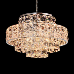 Люстра хрустальная в неоклассическом стиле на серебристом каркасе Majesty варинант исполнения - 2 | Loft Concept в Грозном