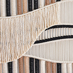 Художественный Гобелен из нитей Макраме Dunes Wall Art варинант исполнения - 2 | Loft Concept в Грозном