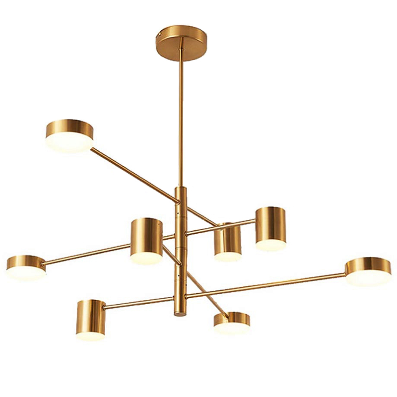 Светильник LED Lighting Gold 8 lampholders Золотой Светильник LED Lighting Gold 8 lampholders Золотой в Грозном | Loft Concept