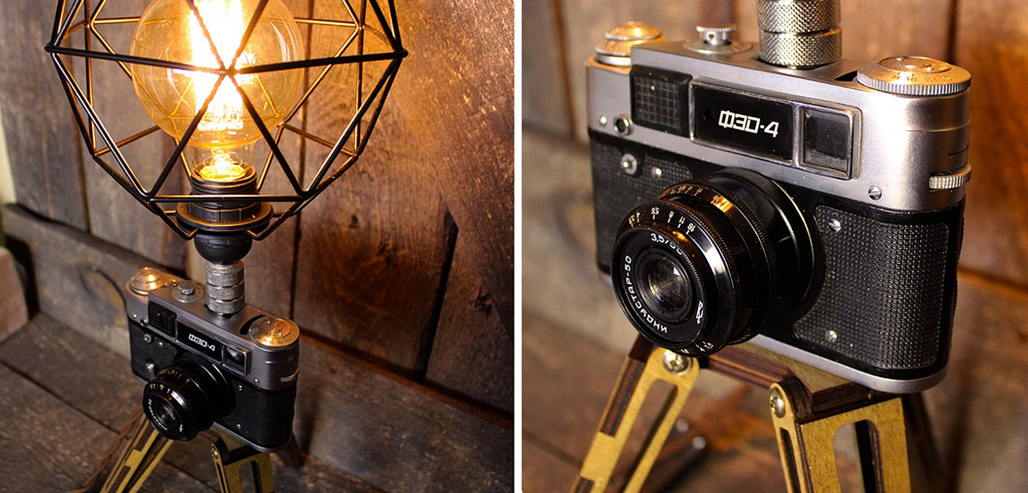 Настольная лампа Retro Camera Настольная лампа Retro Camera - Loft-Concept в Грозном
