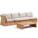 Уличное кресло из массива акации Trivett Wooden Chair варинант исполнения - 8 | Loft Concept в Грозном