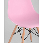 Пластиковый стул на ножках из массива бука Eames Pink варинант исполнения - 2 | Loft Concept в Грозном