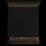 Уличный настенный светильник светодиодный формы куб черного цвета из металла Urban Minimalist варинант исполнения - 2 | Loft Concept в Грозном