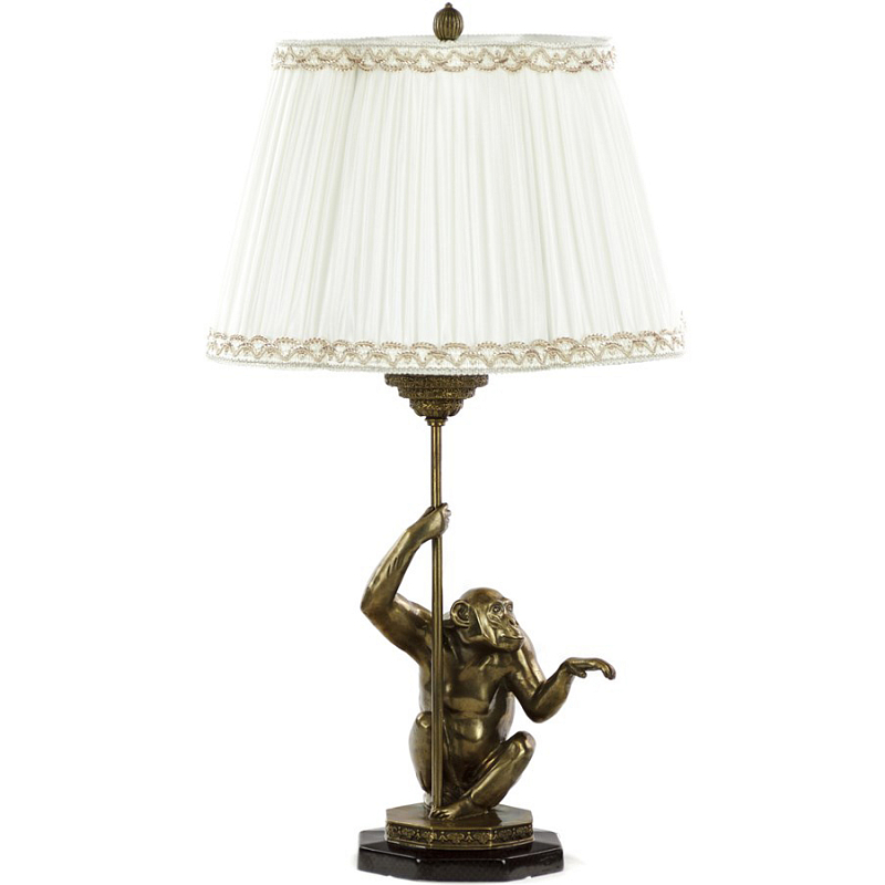 Настольная лампа Monkey Gesture Lamp Белый Бронза в Грозном | Loft Concept 