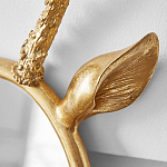 Овальное зеркало с декором оленьи рога Golden Deer Mirror варинант исполнения - 2 | Loft Concept в Грозном