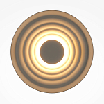 Бра круглое Soft Halo бежевый варинант исполнения - 2 | Loft Concept в Грозном