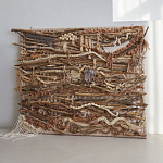 Большая Абстрактное Панно из веток и нитей Dryad Wall Art варинант исполнения - 4 | Loft Concept в Грозном