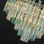 Дизайнерская люстра AQUA Blue Lagoon бирюзовое стекло несколько ярусов варинант исполнения - 2 | Loft Concept в Грозном