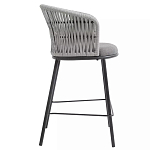 Стул барный с декоративным плетением на спинке и подлокотниках Chair Weave варинант исполнения - 1 | Loft Concept в Грозном