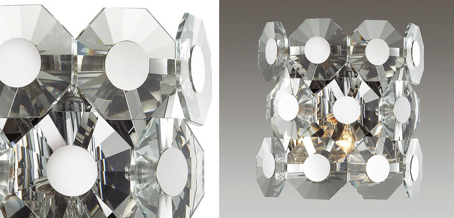 Бра Crystal Octagons Chrome Бра Crystal Octagons Chrome - Loft-Concept в Грозном