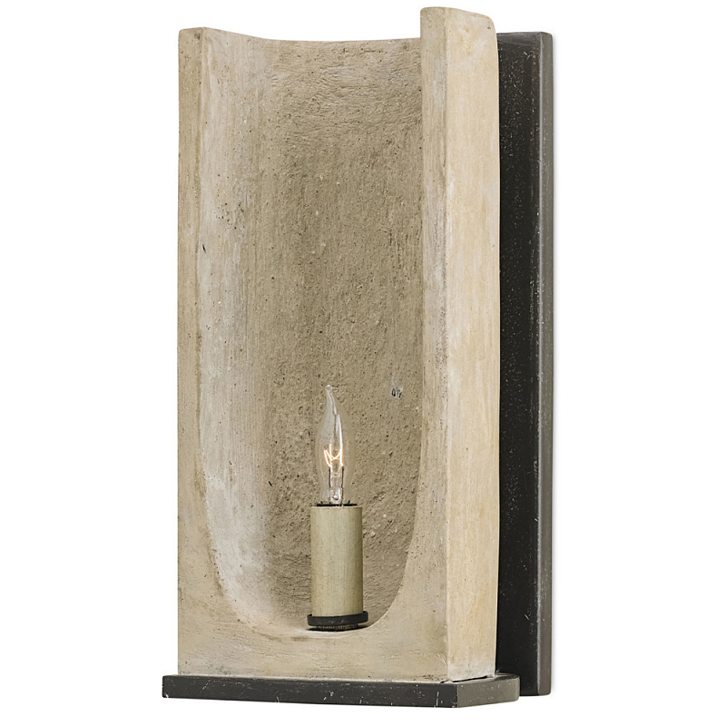 Бра настенное из бетона Rustic Charm Серый бетон Бра настенное из бетона Rustic Charm Серый бетон в Грозном | Loft Concept