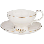 Чайный набор  белого цвета из фарфора на 6 персон 12 предметов Shine Porcelain варинант исполнения - 1 | Loft Concept в Грозном