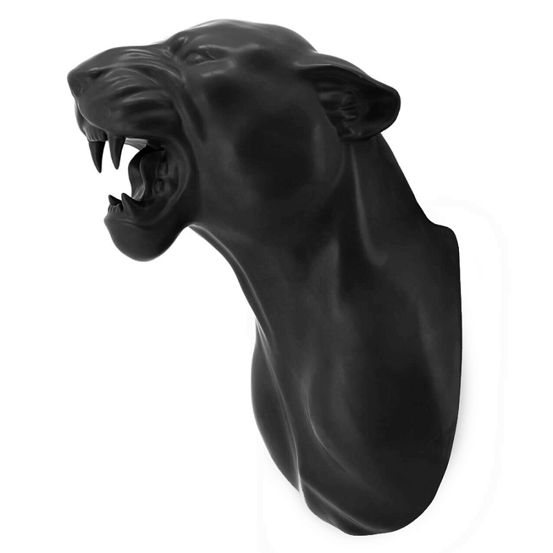Аксессуар на стену Пантера матовая Abhika LEOPARD HEAD HANGING Черный матовый Аксессуар на стену Пантера матовая Abhika LEOPARD HEAD HANGING Черный матовый в Грозном | Loft Concept