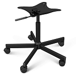 Стул с мягкой обивкой из велюра и подъемно-поворотным механизмом на колесиках Mason Green and Yellow варинант исполнения - 5 | Loft Concept в Грозном