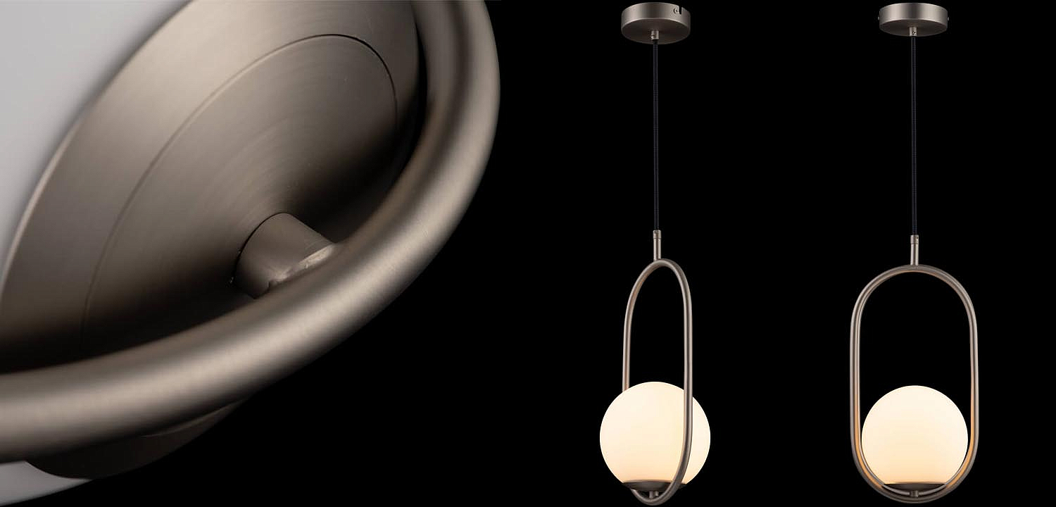 Подвесной светильник B.LUX C Ball oval nickel Подвесной светильник B.LUX C Ball oval nickel - Loft-Concept в Грозном