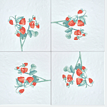 Плитка с узором Земляника варинант исполнения - 1 | Loft Concept в Грозном