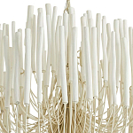 Люстра белая с несколькими ярусами деревянных палочек Bright Wooden Chandelier варинант исполнения - 9 | Loft Concept в Грозном