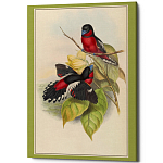 Постер на холсте с изображением птиц Blooming Birds Poster варинант исполнения - 4 | Loft Concept в Грозном