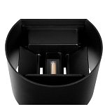 Уличный настенный светильник цилиндрической формы черного цвета из металла Urban Minimalist варинант исполнения - 4 | Loft Concept в Грозном