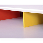 Письменный стол с 2-мя чёрными выдвижными ящиками и нишей с цветными разделителями Ballan варинант исполнения - 4 | Loft Concept в Грозном