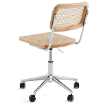 Офисный стул из ротанга на колёсах June Rattan Wicker Chair варинант исполнения - 3 | Loft Concept в Грозном