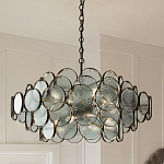 Люстра с каскадом из круглых стеклянных дисков Small Round Sequins варинант исполнения - 5 | Loft Concept в Грозном