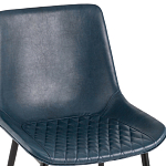 Стул с обивкой из экокожи темно-синего цвета RHOMBUSES UPHOLSTERY варинант исполнения - 6 | Loft Concept в Грозном