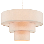 Люстра круглая трехъярусная с тканевыми абажурами Light Soft Glow варинант исполнения - 3 | Loft Concept в Грозном